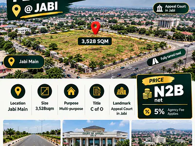 3528SQM Mixed Use Land — Jabi, Abuja