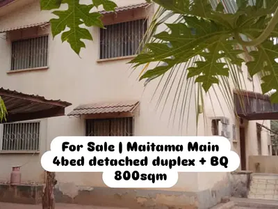 Old 4 Bedroom Detached Duplex with 2 Rooms BQ, Inside an Estate — Serene and Well Secured Neighborhood, Maitama District, Abuja