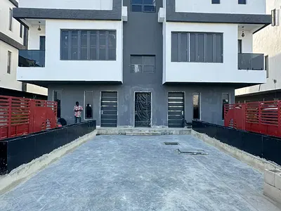 4 Bedroom Semi Detached Duplex with Swimming Pool, Outdoor Lounge & BQ — Lekki, Lagos