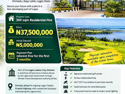 300 SQM Residential Plot in a Well-Planned Waterfront Estate — Vision Homes Estate / Along Lagos-Calabar Costal Highway, Orimedu, Ibeju Lekki, Lagos