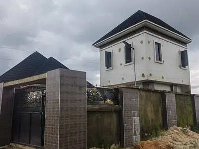 Brand New Two Bedroom, a Bar and a Security House — Oron Road by Oba Recreation Center, Uyo, Akwa Ibom