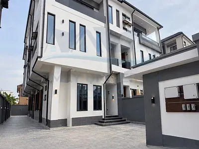 Newly Built 5 Bedroom Semi Detached Duplex with BQ & Pool — Ikeja, Lagos