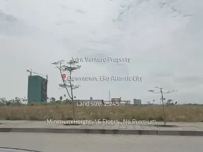 Land Size: 2,245 M² — Downtown, Eko Atlantic City, Lagos Island, Lagos