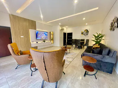 Furnished 3 Bedroom Flat with BQ — Victoria Island (VI), Lagos
