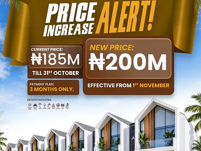 3 Bedroom Terrace + Studio — Atican Beach, Lekki, Lagos., Lekki, Lagos