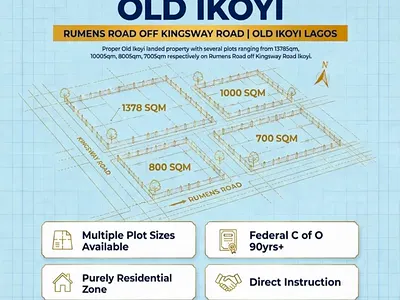 1000SQM Land — Rumens Road Ikoyi, Old Ikoyi, Ikoyi, Lagos