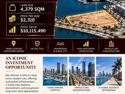 Premium Land — Downtown Marina, Eko Atlantic City, Lagos