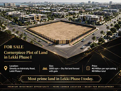 Cornerpiece Plot of Land — Lekki, Lagos