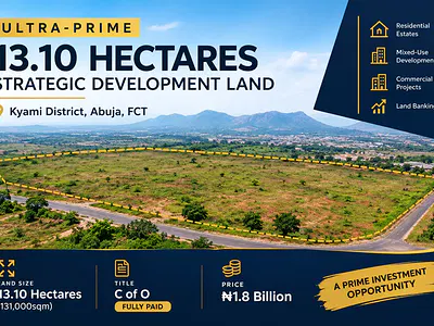 Ultra-Prime 13.10 Hectares Strategic Development Land — Kyami, Abuja