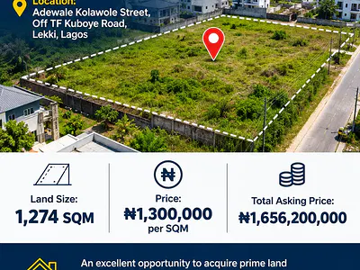 Land for Residential Development — Adewale Kolawole Street, Off TF Kuboye Road, Lekki, Lagos