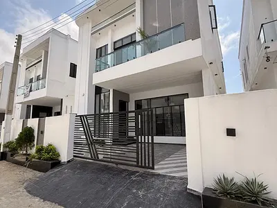 Well Built 4 Bedroom Detached Duplex with BQ, Family Lounge — Ajah, Lagos