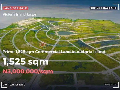 Prime 1,525SQM Commercial Land — Victoria Island (VI), Lagos