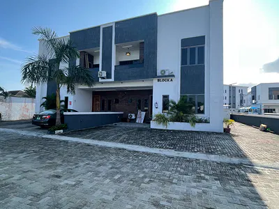 Fully Furnished Standard 3 Bedroom with a BQ with 6 Car Pack — Royal Garden Estate, Ajah, Lagos