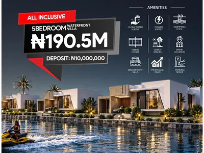 5 Bedroom Waterfront Bungalow Villa — Lekki, Lagos