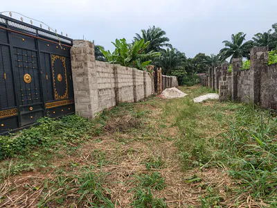5 Plots of Land Fenced Round with Access Roads — Obokwu Community Layout Avu, Avu, Owerri West, Imo