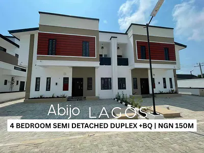 4 Bedroom Semi-Detached Duplex with BQ — Abijo, Lekki, Lagos