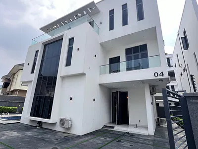 Brand New 5 Bedroom Fully Detached House with BQ, Cinema & Pool — Lekki, Lagos
