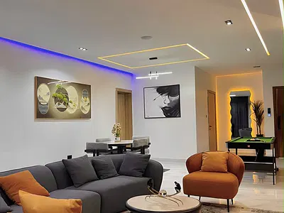 Lovely 4 Bedroom Smart Apartment with Balconies, Swimming Pool G — Lekki, Lagos