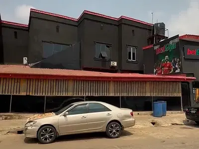 Lounge with Club and Rooms on Corner Plot — Agege, Lagos