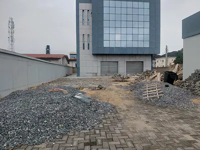 Self Compound 2 Floor Commercial Space Over 2 Floors Facing Express — Olokonka Ajah, Lekki, Lagos