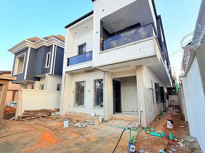 Exquisitely Built 5 Bedroom Fully Detached Duplex with a Room BQ. — Omole Phase 2, Ikeja, Lagos