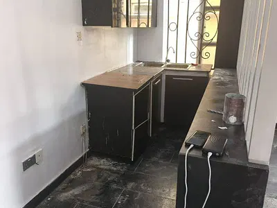 Room and Parlour with Open Plan Kitchen — Lekki, Lagos
