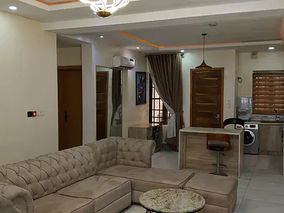 Smart Furnished 2 Bedroom Flat with CCTV, Intercom, 24HRS Light, Etc — Ikota GRA, Ikota, Lekki, Lagos
