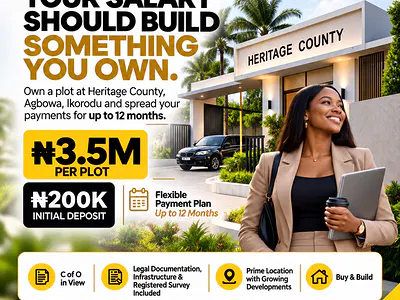Own a Key Land Investment in a Fast Developing Area — Heritage County, Agbowa, Ikorodu, Lagos