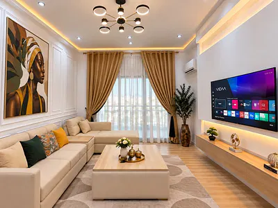 Luxury 2 Bedroom Apartment with Snooker, PS5, and Pool — Lekki, Lagos