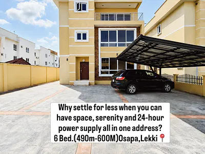 6 Bedroom Detached House with BQ — Osapa, Lekki, Lagos