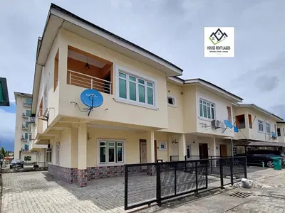 Fully Serviced 3 Bedroom Semi Detached Duplex with BQ & 24HRS Light — Lekki, Lagos