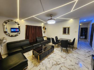 3 Bedrooms Serviced Apartment, Juli Estate, Off Kudirat Abiola Way, Oregun, Ikeja, Lagos, Flat / Apartment Short Let
